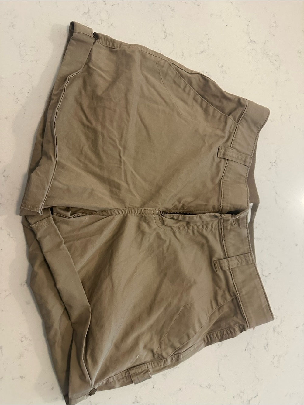 Boston Traders Women's Athletic Shorts in Tan